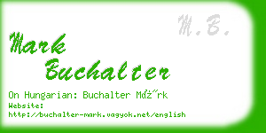 mark buchalter business card